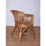 1960s wicker children's armchair