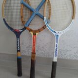 Set of 3 vintage wooden rackets
