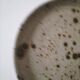 Set of two pyrite stoneware plates - natural mineral tones