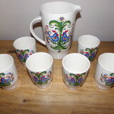 Villeroy & Boch pitcher and glasses from the 60s