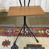 1960s floor lamp with three lights and its period lampshades.