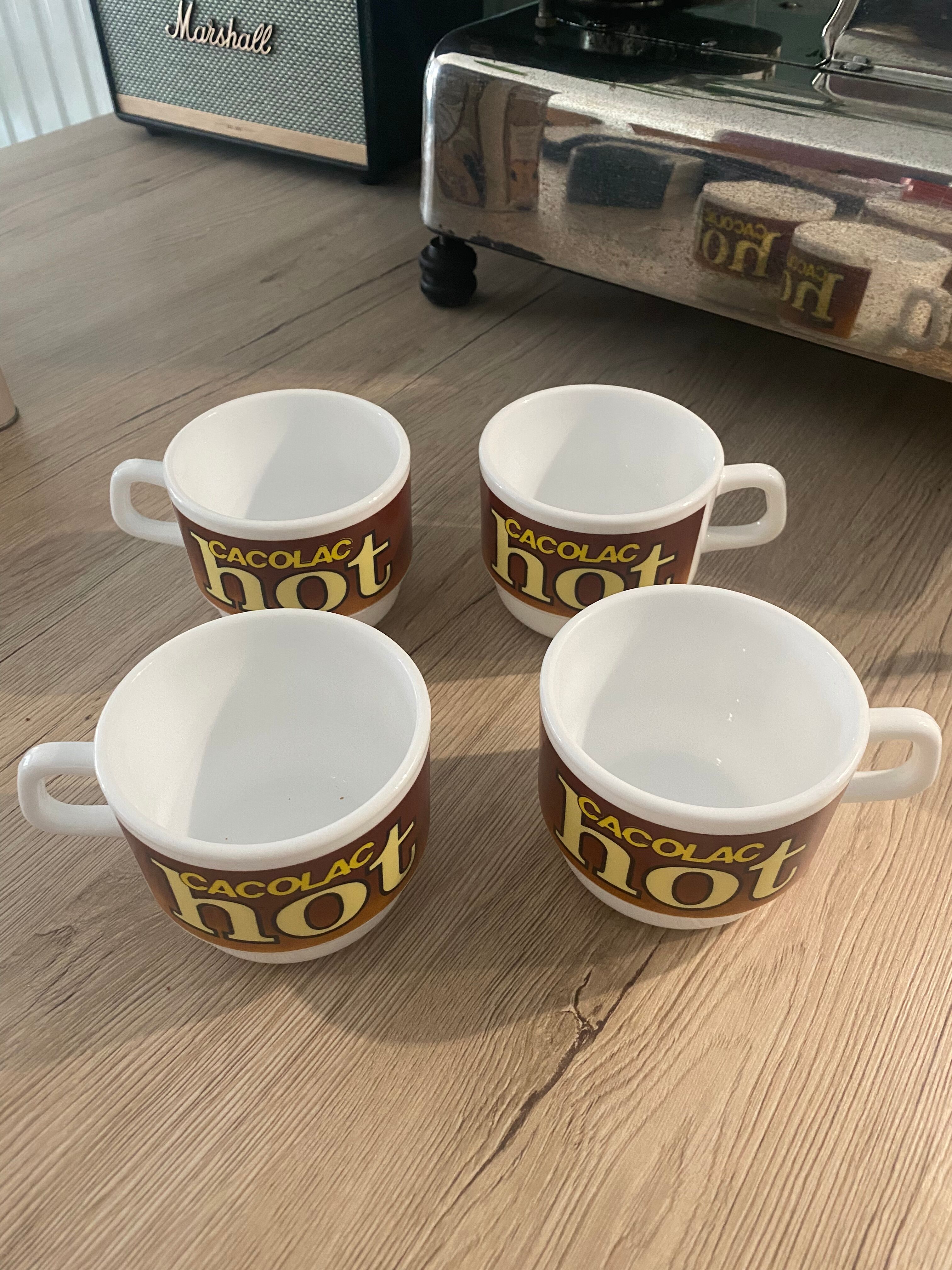 Arcopal Cacolac hot hot chocolate cups