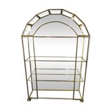 Glass and brass display case