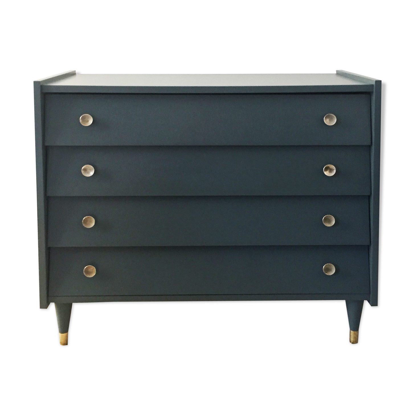 1960s chest with compass foot in brass