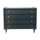 Commode vintage 1960 pieds compas bois et laiton