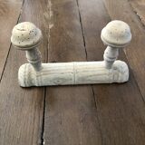 Wall-mounted coat rack, bare wood