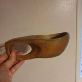 Art populaire ancienne louche en bois ou bol type kuksa