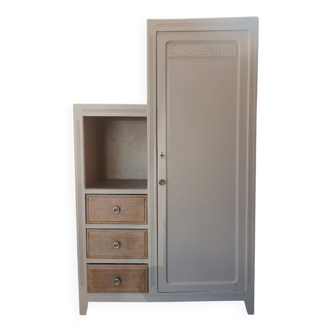 Armoire Art déco d'époque asymétrique