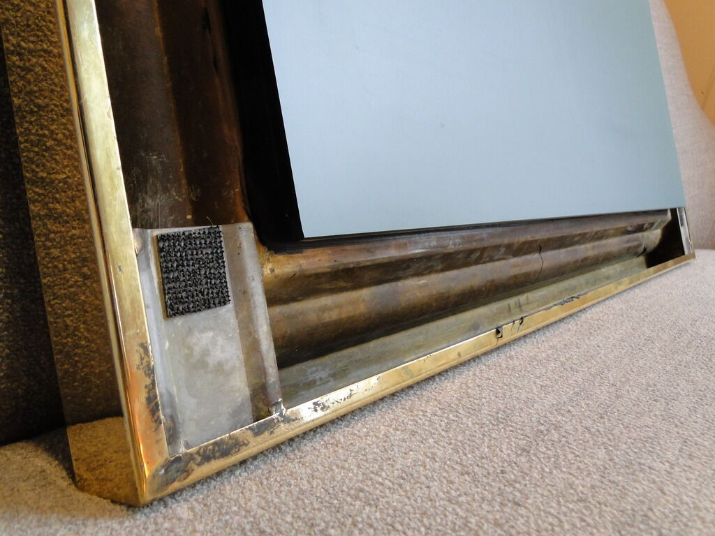 Brass mirror from the 1970's - 72cm x 86cm