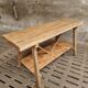 Old work table kitchen island bar table oak