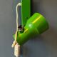 Vintage wall lamp space age green