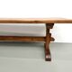Monastery table in solid oak, 350 cm, circa 1900.