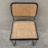 Set of 4 black Cesca Breuer chairs B32