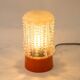 Built-in glass dome and vintage round orange base from the 70s