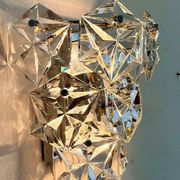 Midcentury Crystal Wall Lamp Kinkeldey, Germany, 1970s