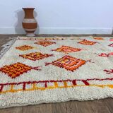 Handmade moroccan berber rug 250 x 147 cm