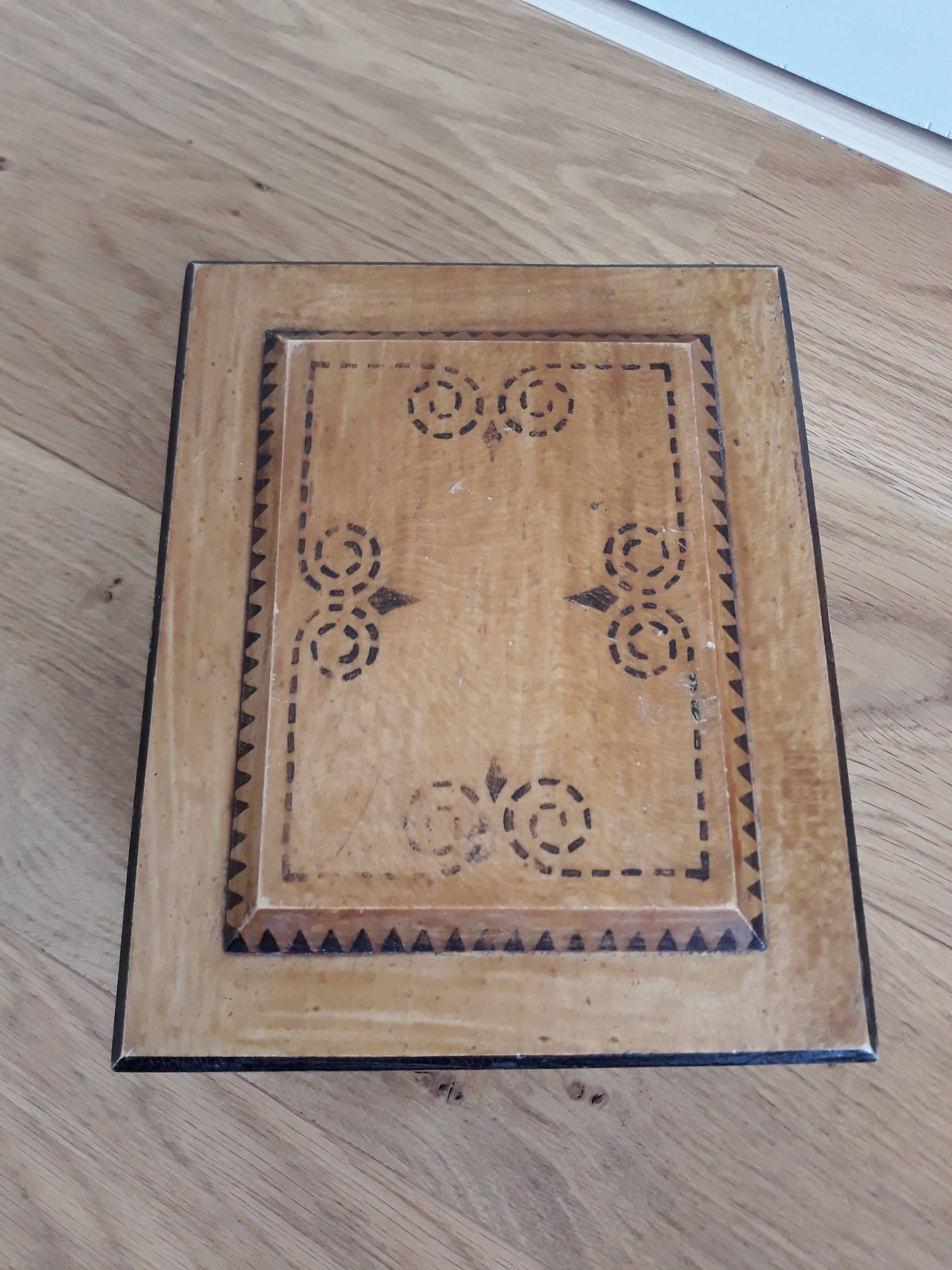 Jewelry box with wooden compartments