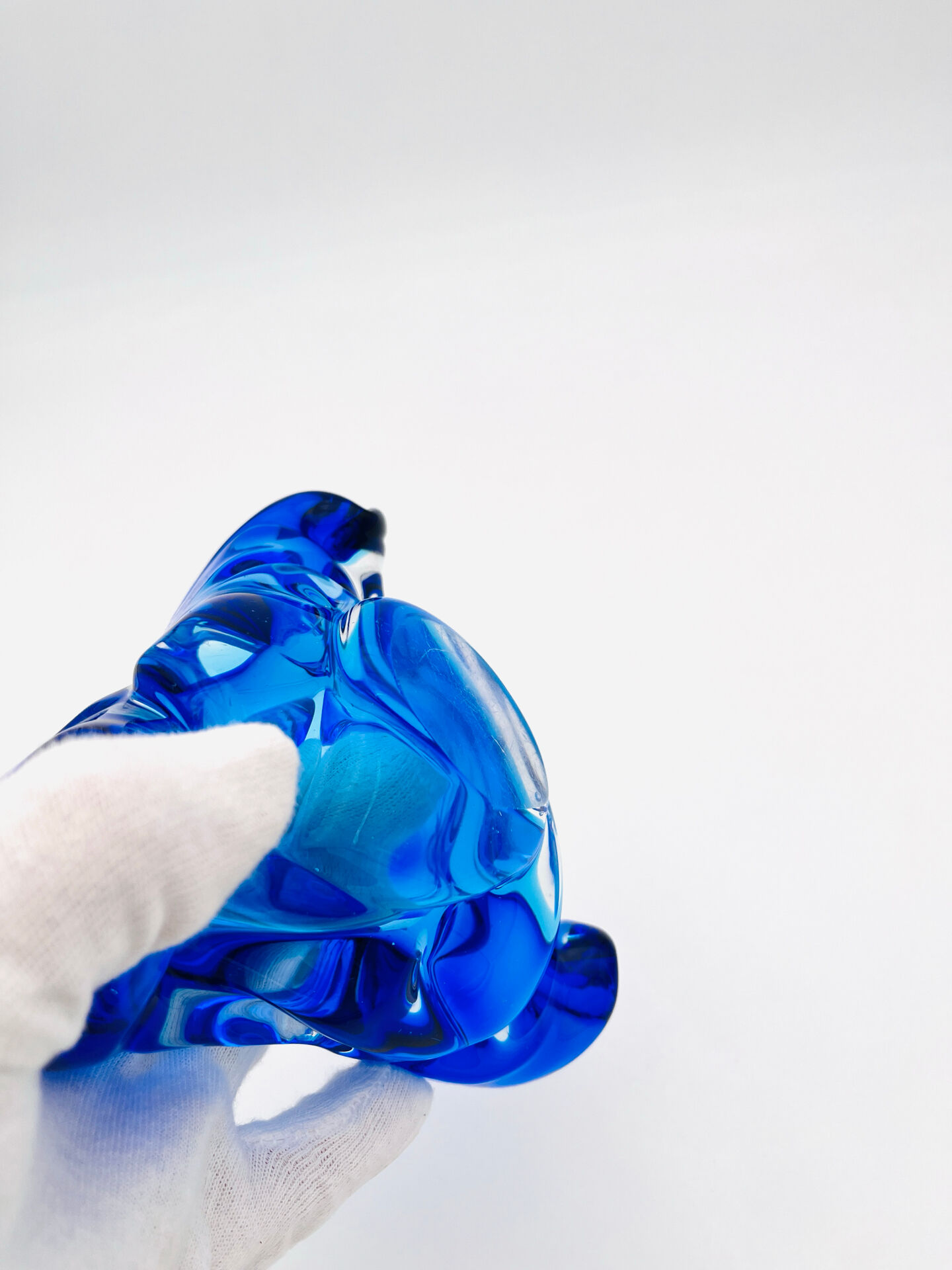 Pocket Bowl Josef Hospodka Sommerso Blue Cobalt Lagoon Vintage 60s 70s A