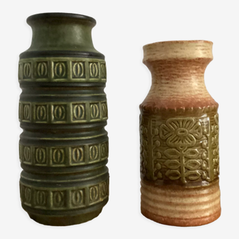 2 vases west Germany