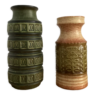2 vases west Germany