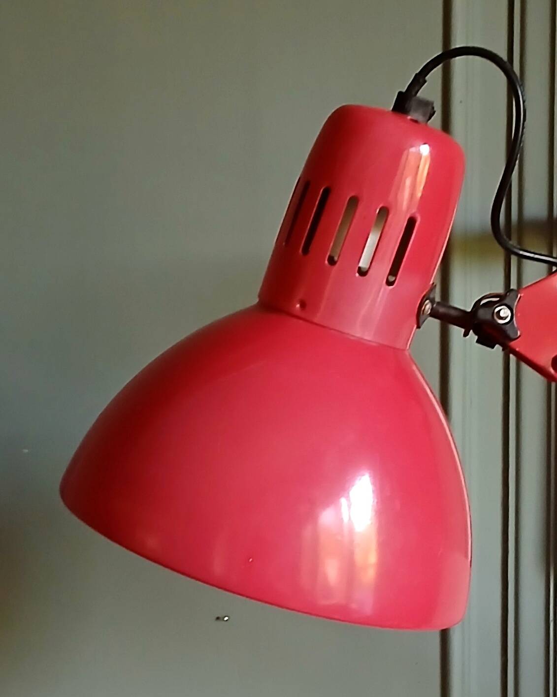 Important architect's floor lamp, 2 articulated arms, Kema Keur. 80's