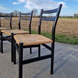 4 chaises Gessef par la manufacture Consorzio Sedie Friuli