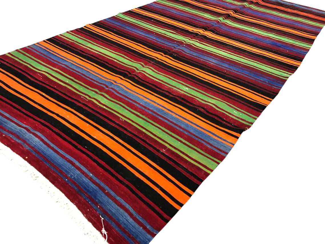 Organic Wool Tribal Kilim Rug