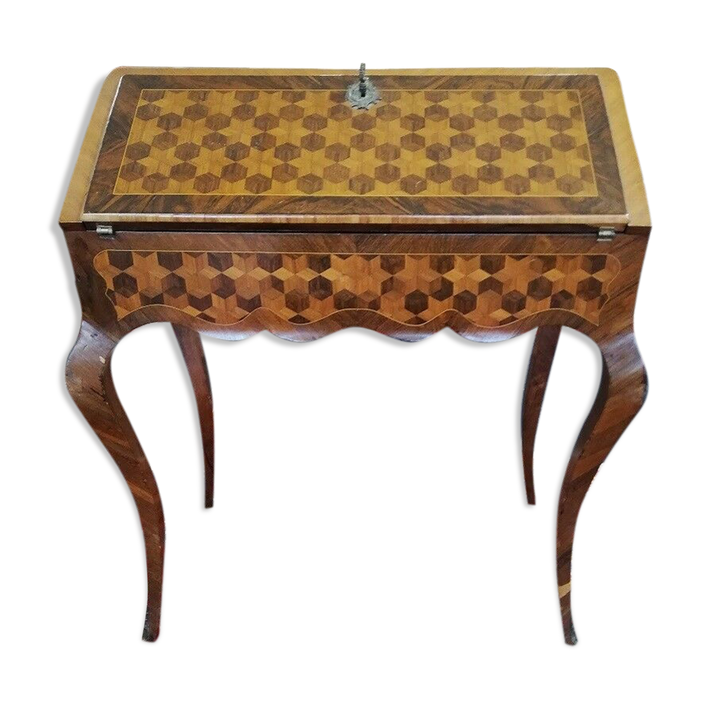 FORMER Office of Lady in marquetry 19th Napoleon III era