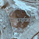 Olympics glass candle holder by Lars Hellsten for Orrefors, Sweden, 1984