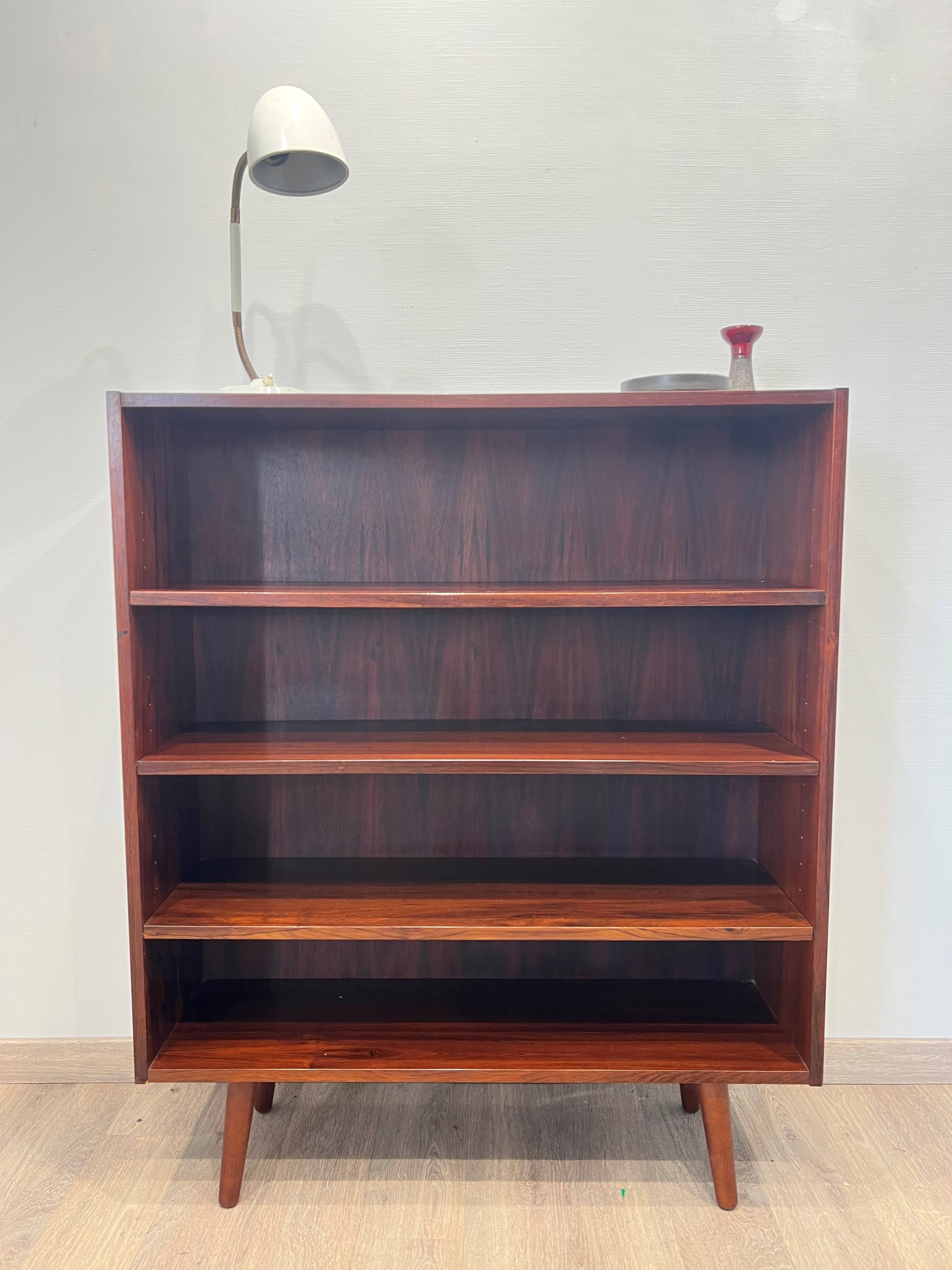 Scandinavian bookshelf made of Rio rosewood Denmark