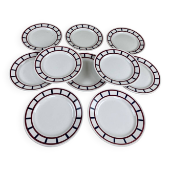 Assiettes à dessert « Basque »