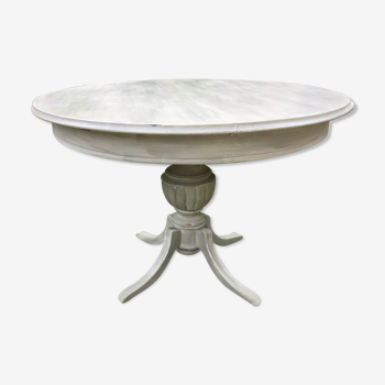 Table ronde ancienne avec allonge