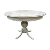 Old round table with extension