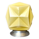 Lampe à encastrer en opaline origami de style Art Déco