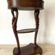 Empire style swan neck and lion paw pedestal table