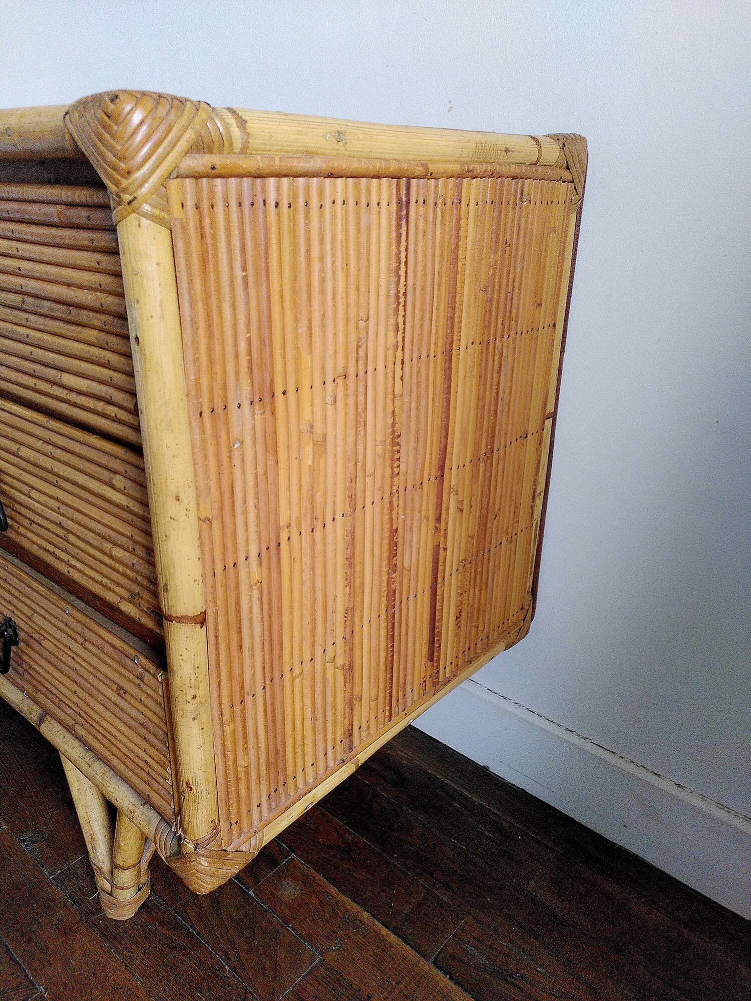 Commode en bambou, 1960