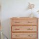 Vintage rattan chest of drawers