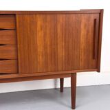 Vintage Sideboard in Teak with Drawers and Sliding Doors, 1960s