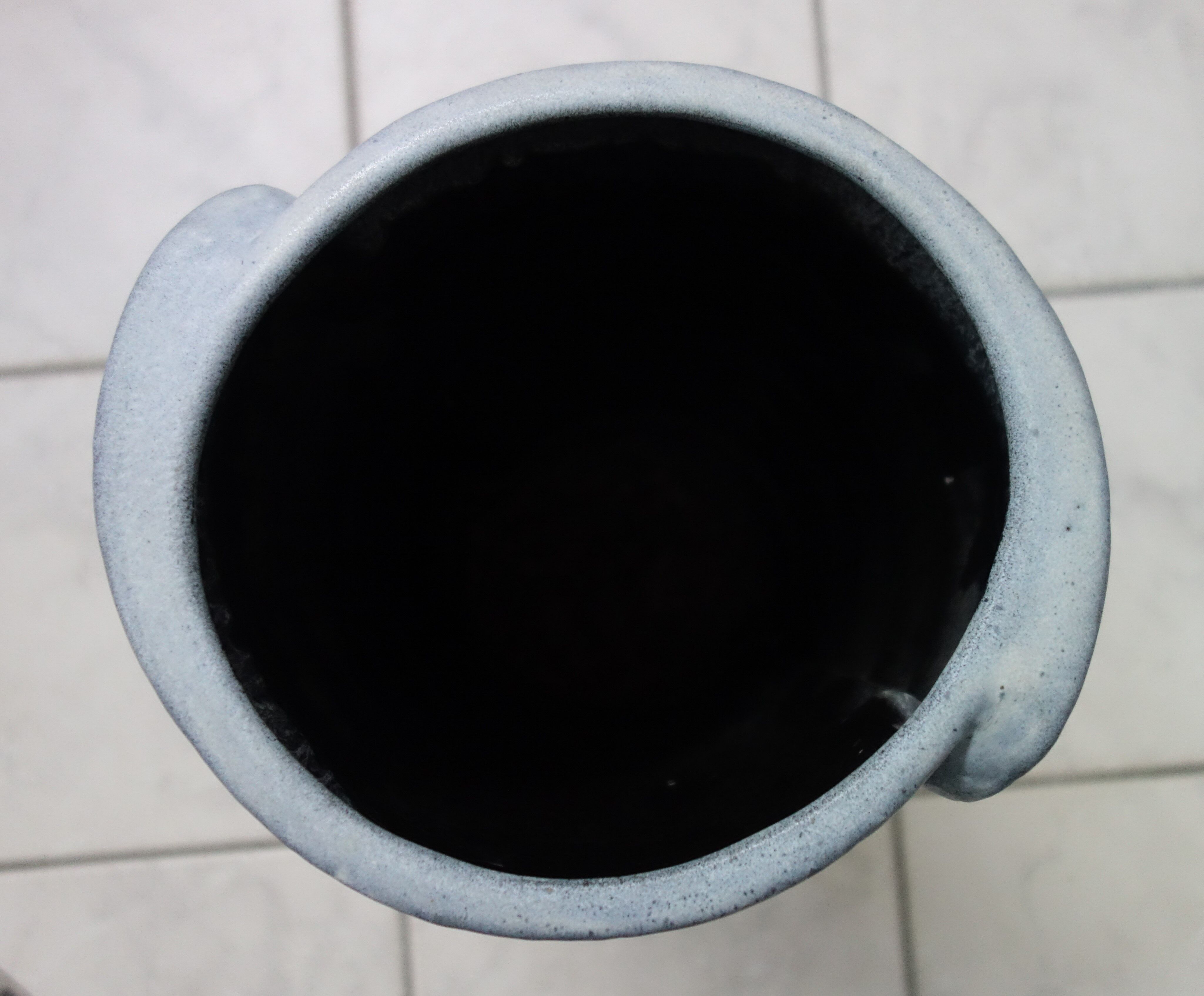 Green and white floor vase by Dumler & Breiden 1970s