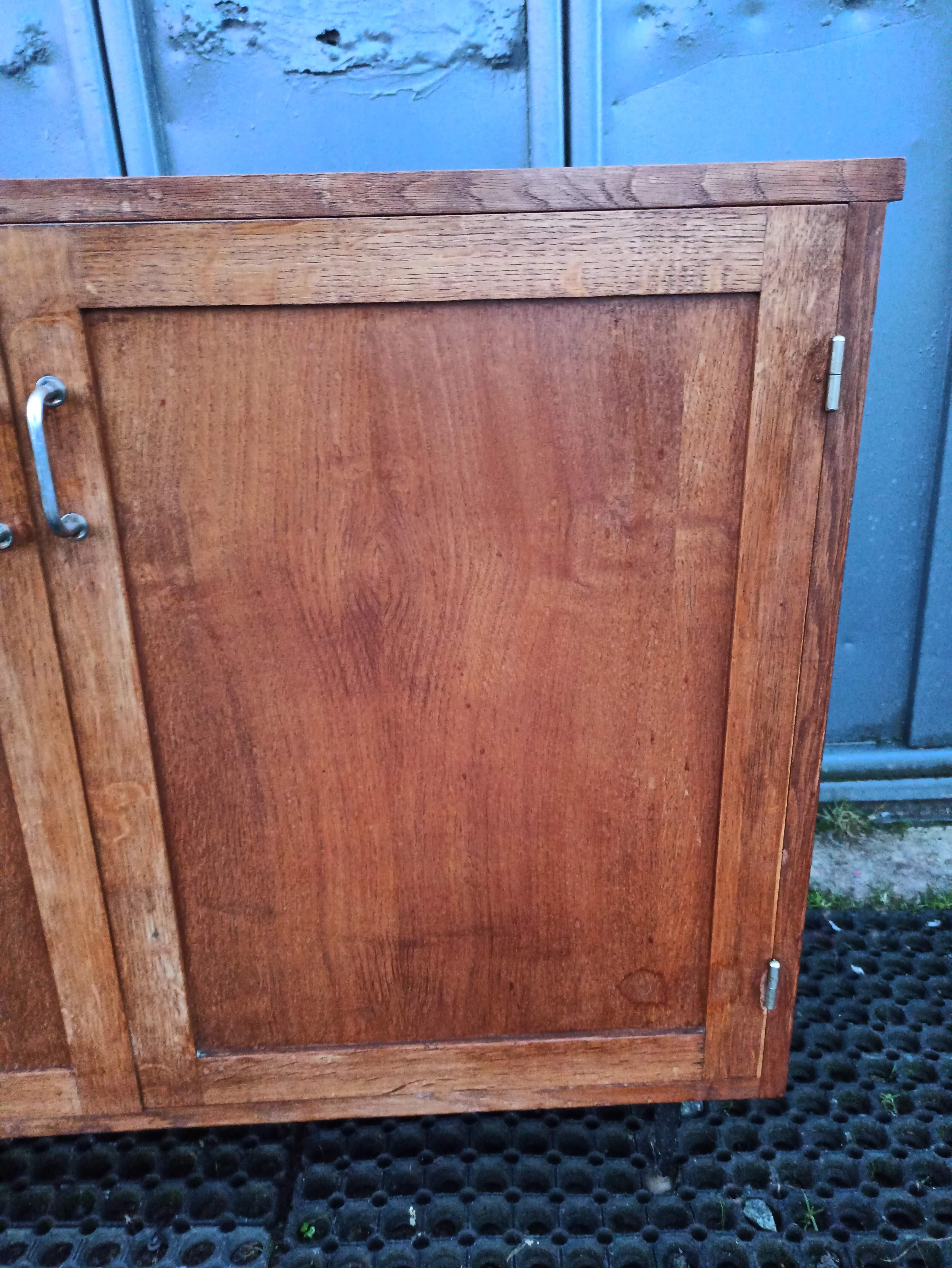 Low storage sideboard 2 doors iron base year 50 60