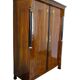 Empire Armoire in Walnut Veneer & Brass, Vienna, 1815