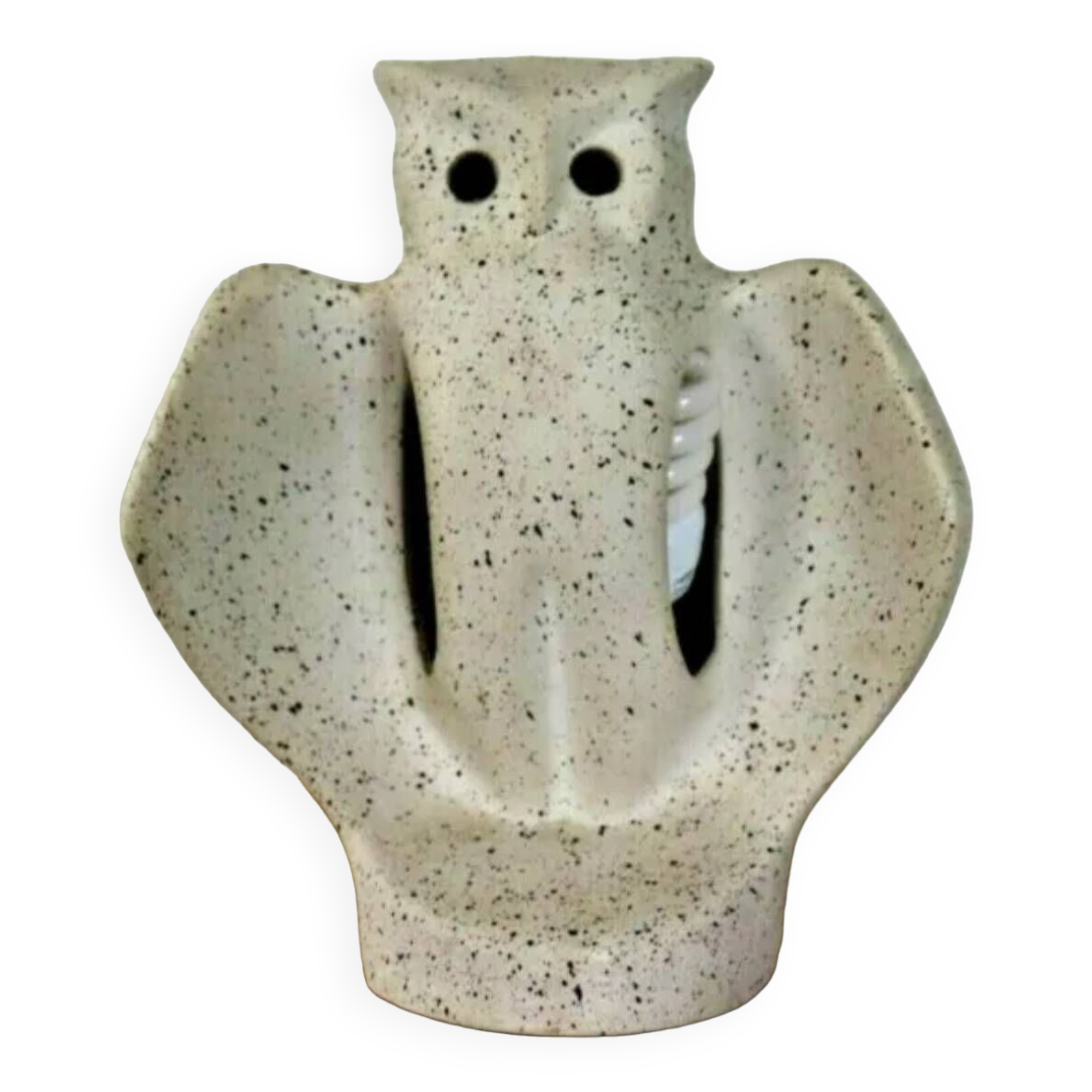 80s owl ceramic lamp