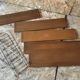 Vintage modular wall shelf with 4 supports and 5 levels.