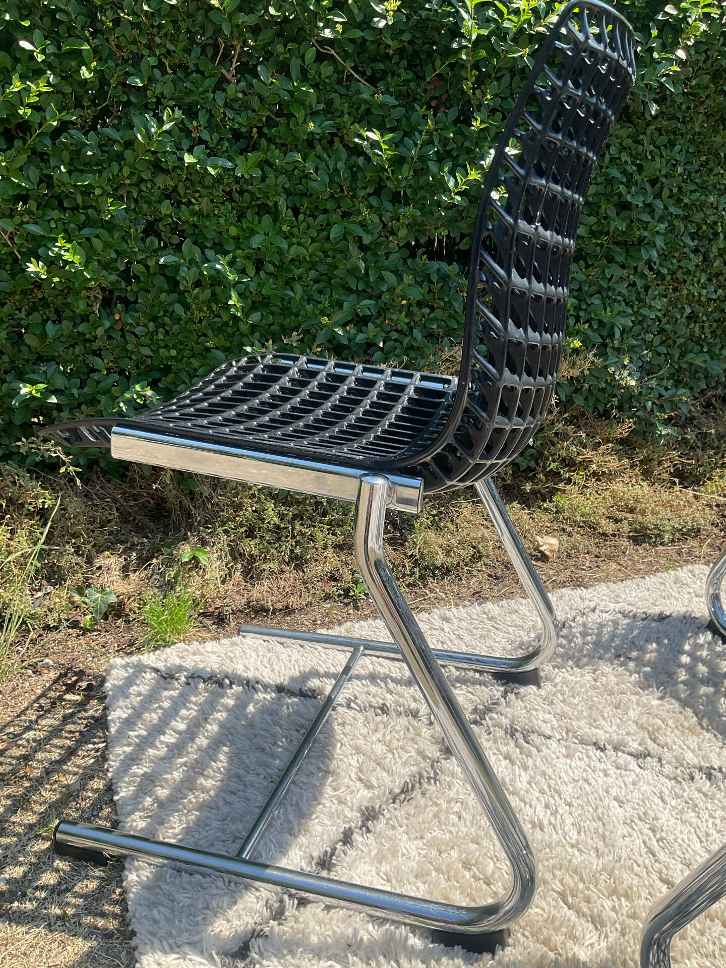 Série de 6 chaises « Moiré » par Ton Haas
