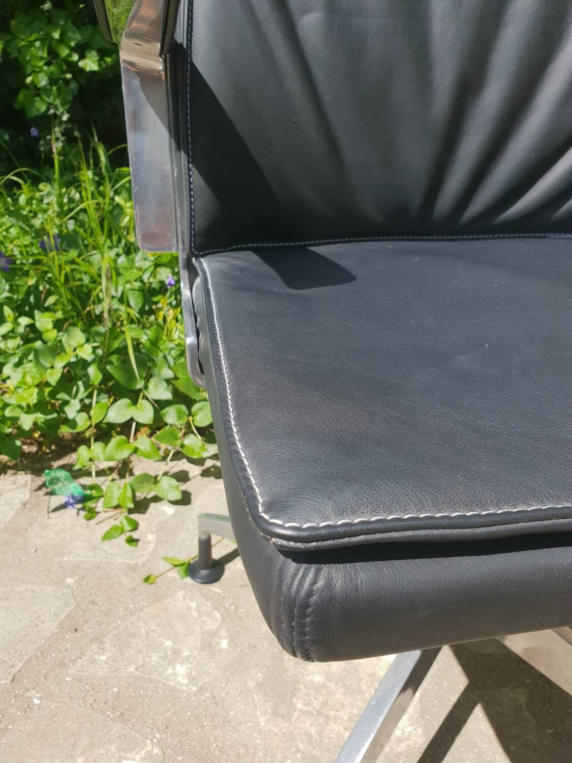 Fauteuil de bureau en cuir de Mario Ruiz
