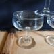 6 antique champagne glasses