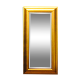 Large mirror in a golden decorative frame