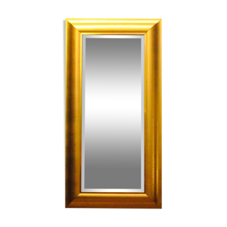 Large mirror in a golden decorative frame