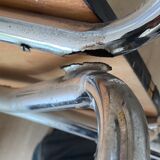 Extendable table + 4 marbled formica chairs