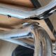 Extendable table + 4 marbled formica chairs